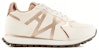 (Women) Armani Exchange Leather Round Toe Lace-Up Platform Low Top 'Light Brown' XDX139XV7331K624