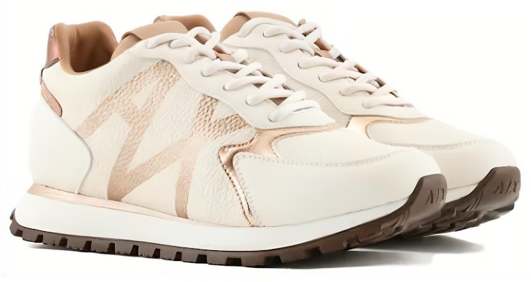 (Women) Armani Exchange Leather Round Toe Lace-Up Platform Low Top 'Light Brown' XDX139XV7331K624 Lookbook (Women) Armani Exchange Leather Round Toe Lace-Up Platform Low Top 'Light Brown' XDX139XV7331K624