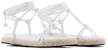 (W) Sandal Rata Bertali Kulit Armani Exchange Hujung Bulat 'Putih' XDP024XV427100152