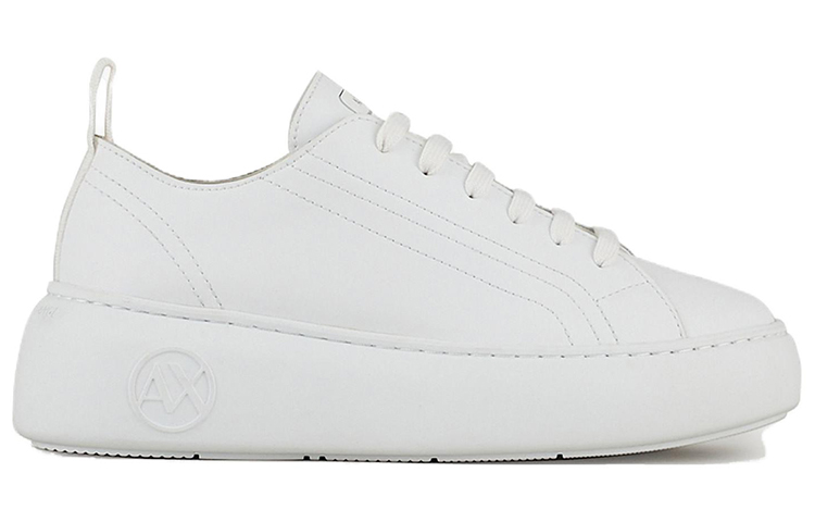 Order (W) Sneakers Kulit Armani Exchange 'Fesyen Putih Mudah' XDX043XCC64100152