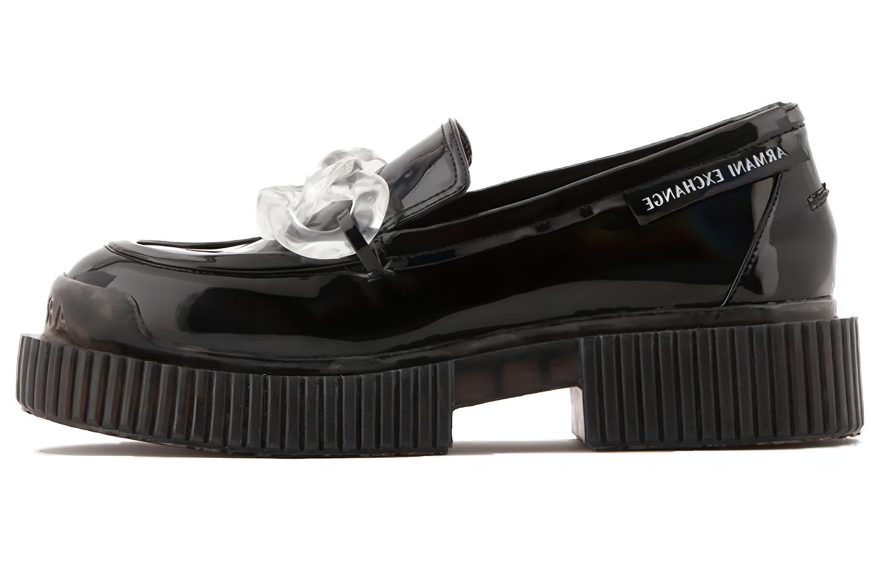(W) Armani Exchange Loafer 'Black'