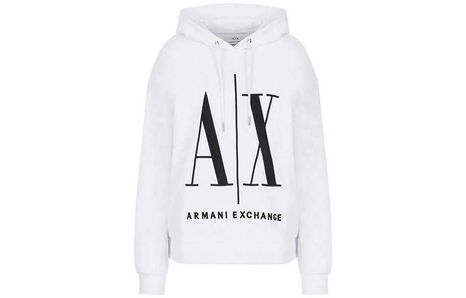 Order (W) Armani Exchange 刺繡Logo白色衛衣 FW22 8NYM52-YJ68Z-1000
