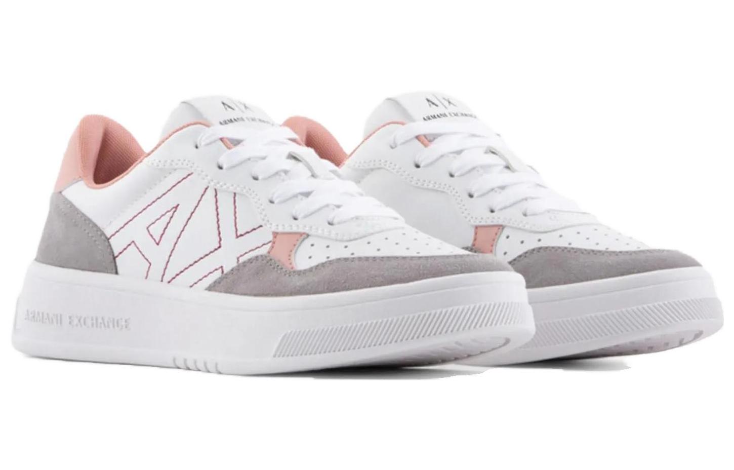 (W) Armani Exchange Low-Top 'White Grey' 圖 3