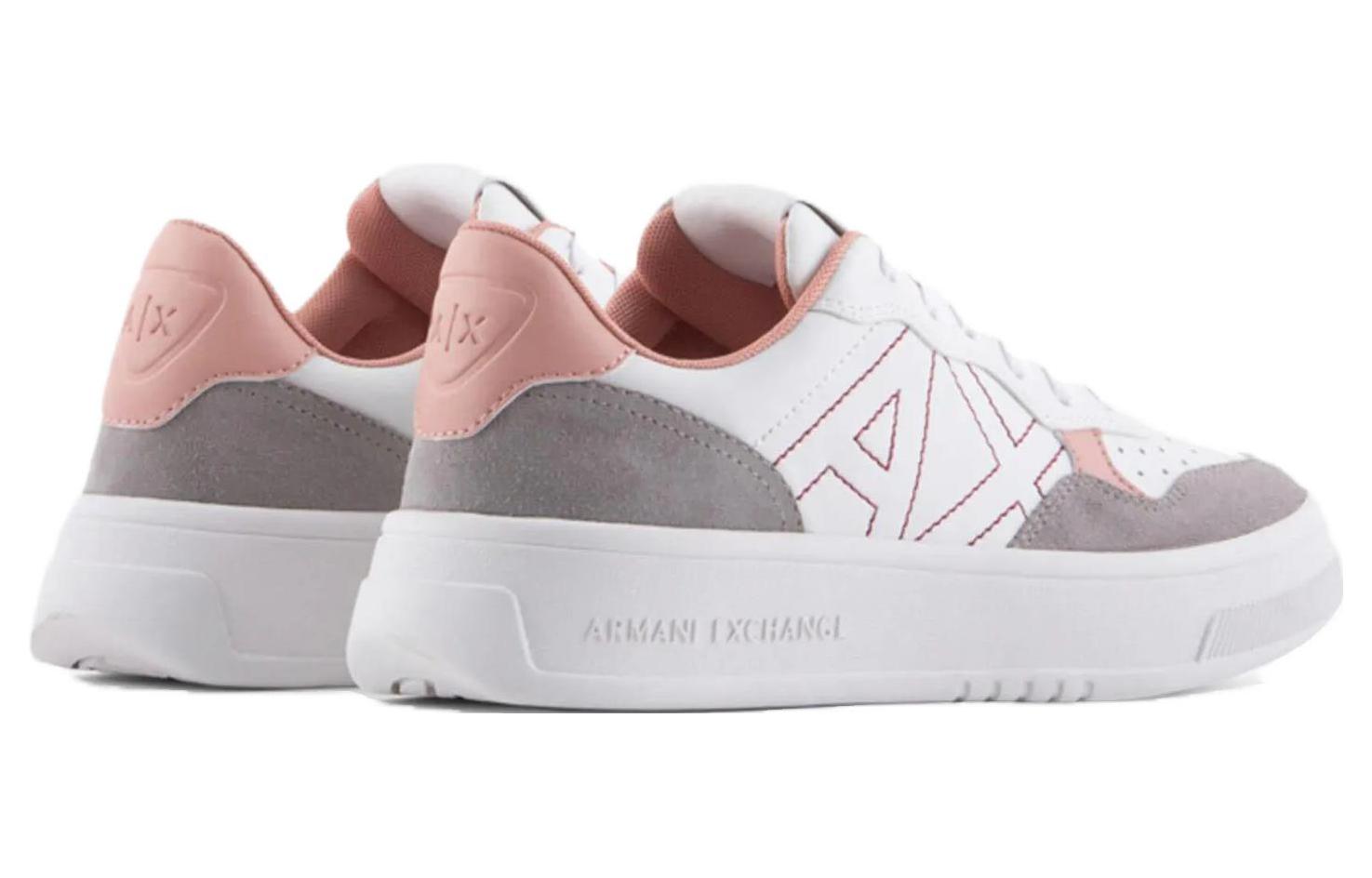 (W) Armani Exchange Low-Top 'White Grey' 圖 4