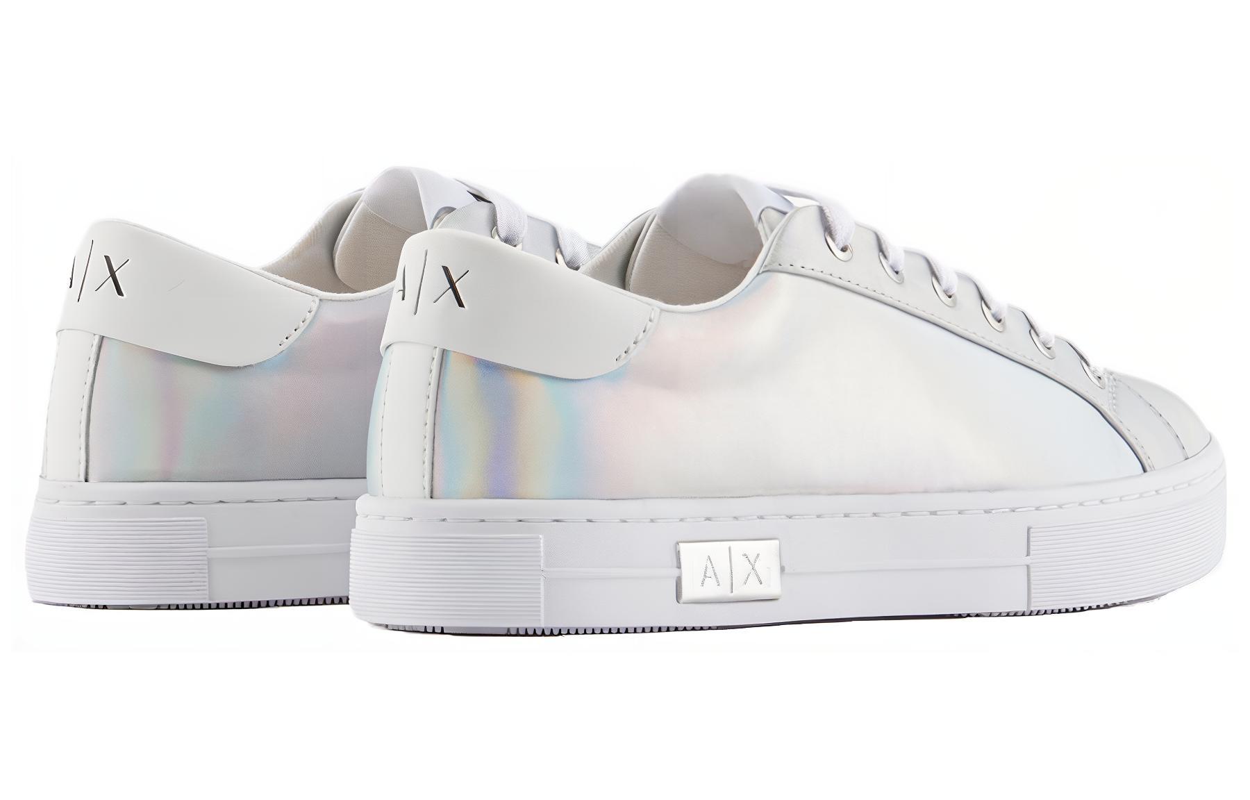 (W) Armani Exchange Low-Top Fashion Sneakers 'Silver' 圖 3