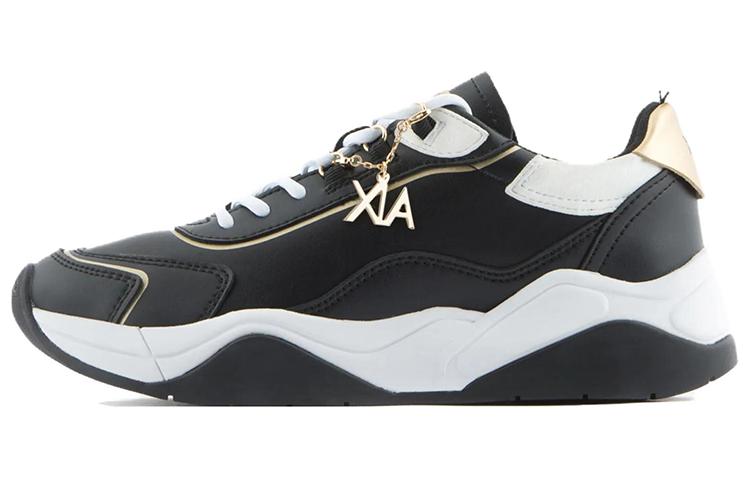 (W) Armani Exchange Low-Top Sneaker 'Deep Black'