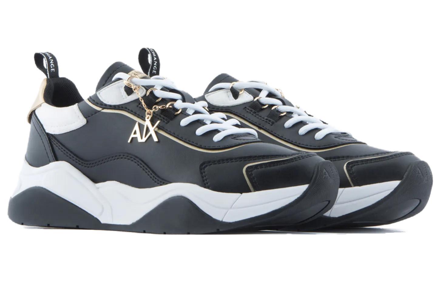 (W) Armani Exchange Low-Top Sneaker 'Deep Black' 圖 3