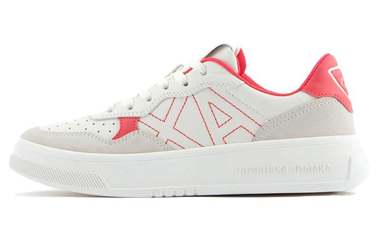 (W) Armani Exchange Low-Top Sneakers 'White Red'