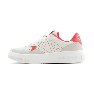 (W) Armani Exchange Low-Top Sneakers 'White Red'