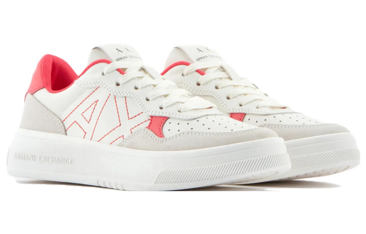 (W) Armani Exchange Low-Top Sneakers 'White Red' 圖 3