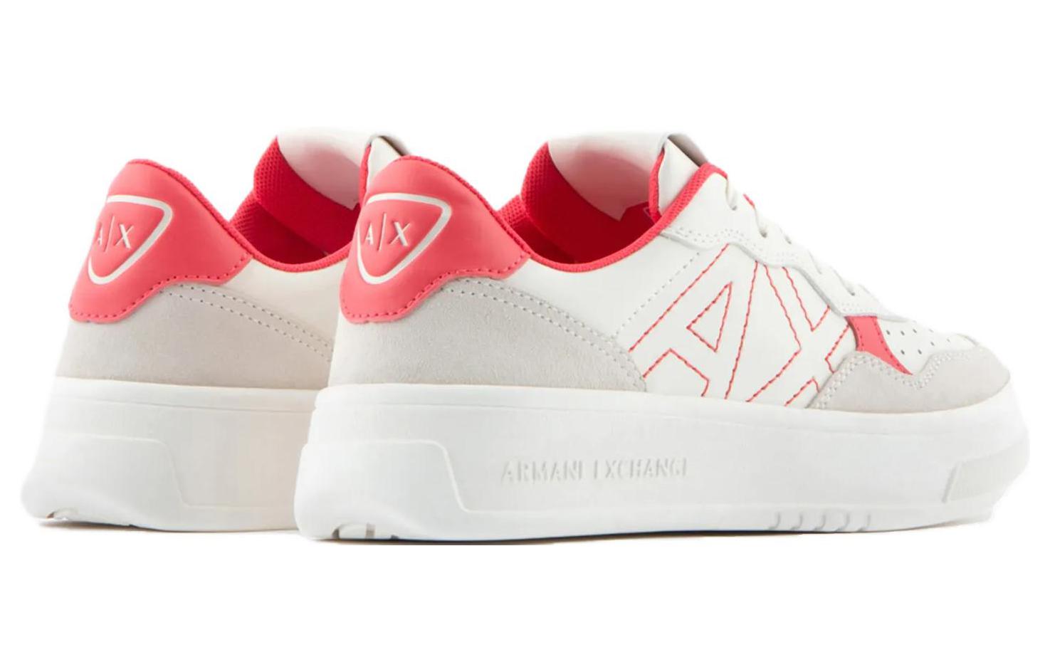 (W) Armani Exchange Low-Top Sneakers 'White Red' 圖 4