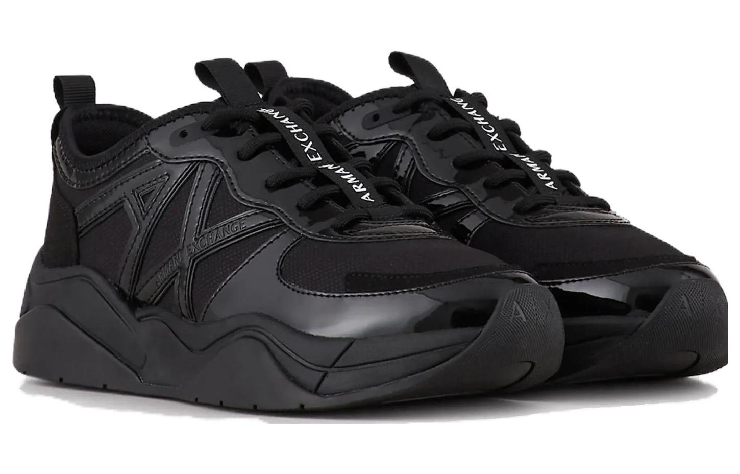 (W) Armani Exchange Low 'Black Fashion Mesh Leather' 圖 3