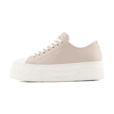 (W) Armani Exchange Low Top 'Light Brown'