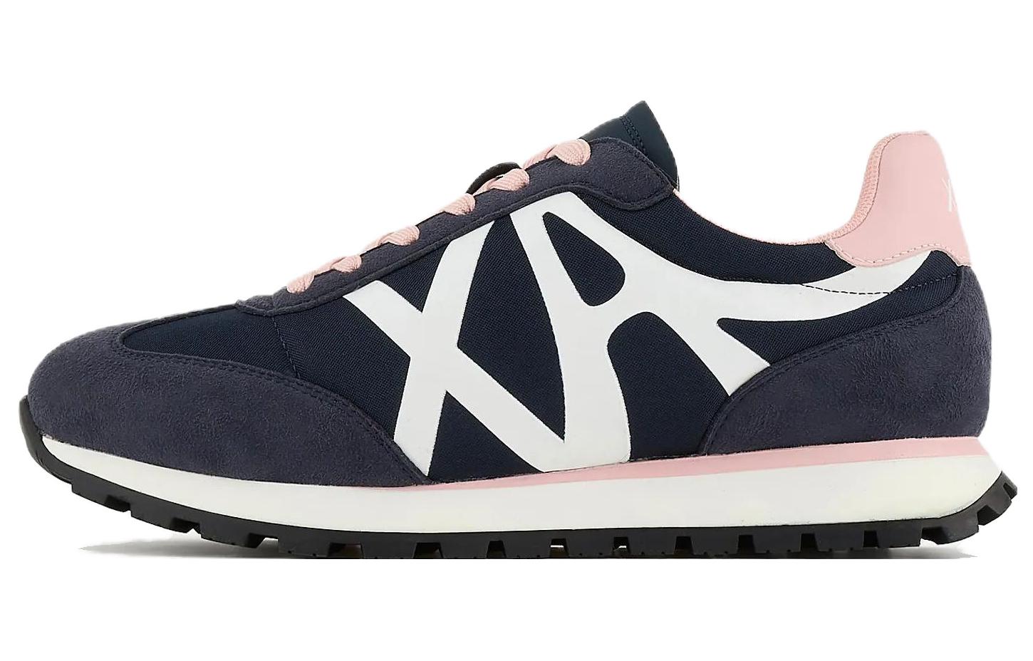 (W) Armani Exchange Low Top Lace-Up 'Black Polyester'