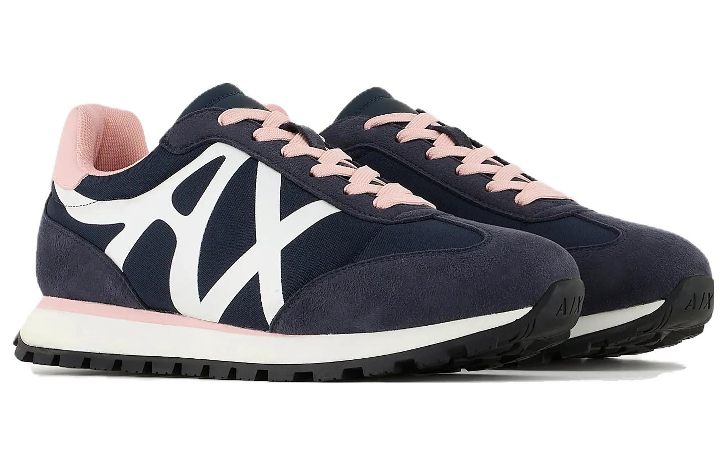 (W) Armani Exchange Low Top Lace-Up 'Black Polyester' 圖 2