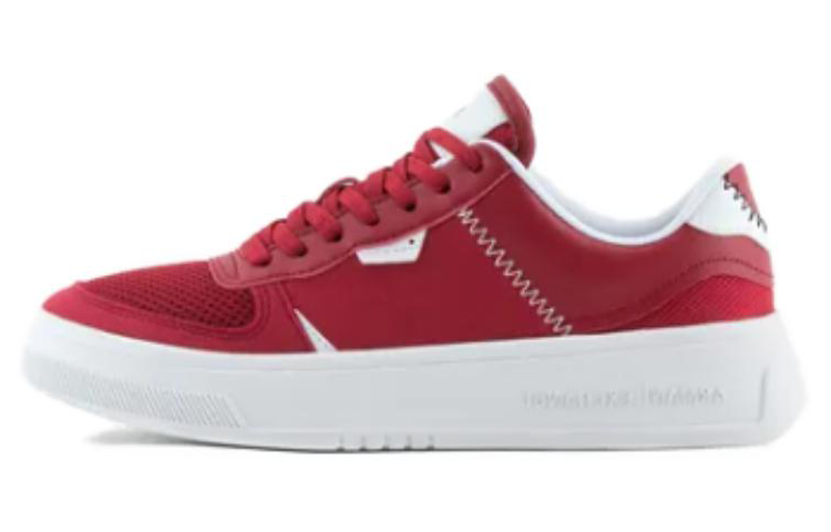 (W) Armani Exchange Low Top Lace-Up 'Red Mesh'