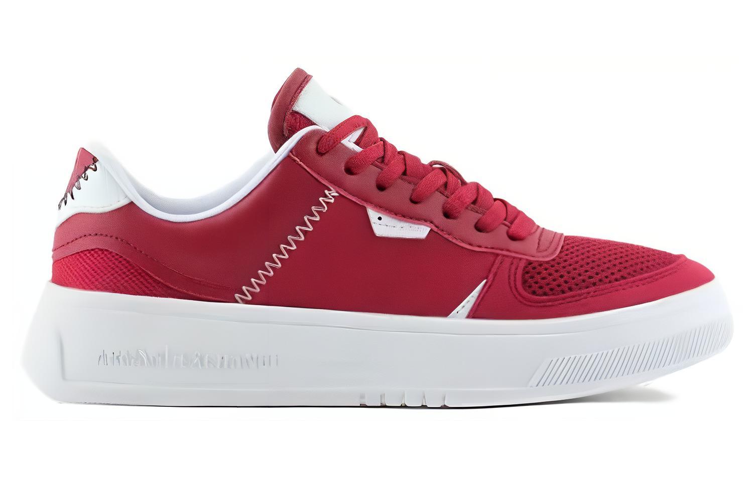 (W) Armani Exchange Low Top Lace-Up 'Red Mesh' 圖 2