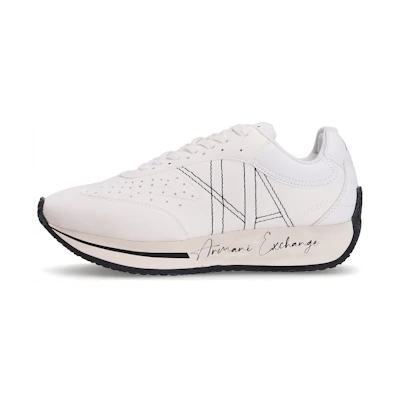 (W) Armani Exchange Low Top Lace-Up 'White'