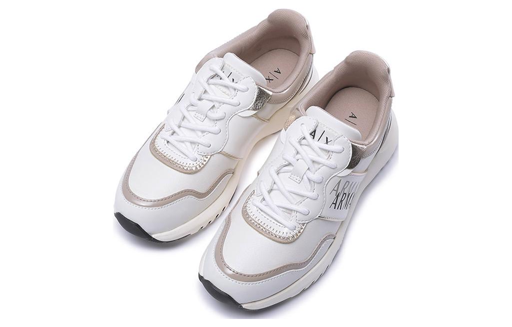 (W) Armani Exchange Low-Top Sneaker 'Beige Logo Print' 圖 3