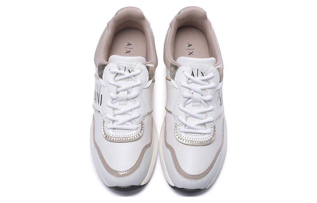 (W) Armani Exchange Low-Top Sneaker 'Beige Logo Print' 圖 4