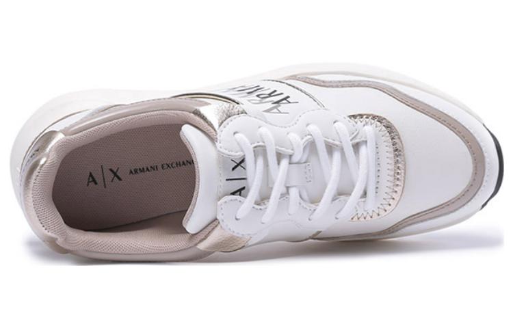 (W) Armani Exchange Low-Top Sneaker 'Beige Logo Print' 圖 5
