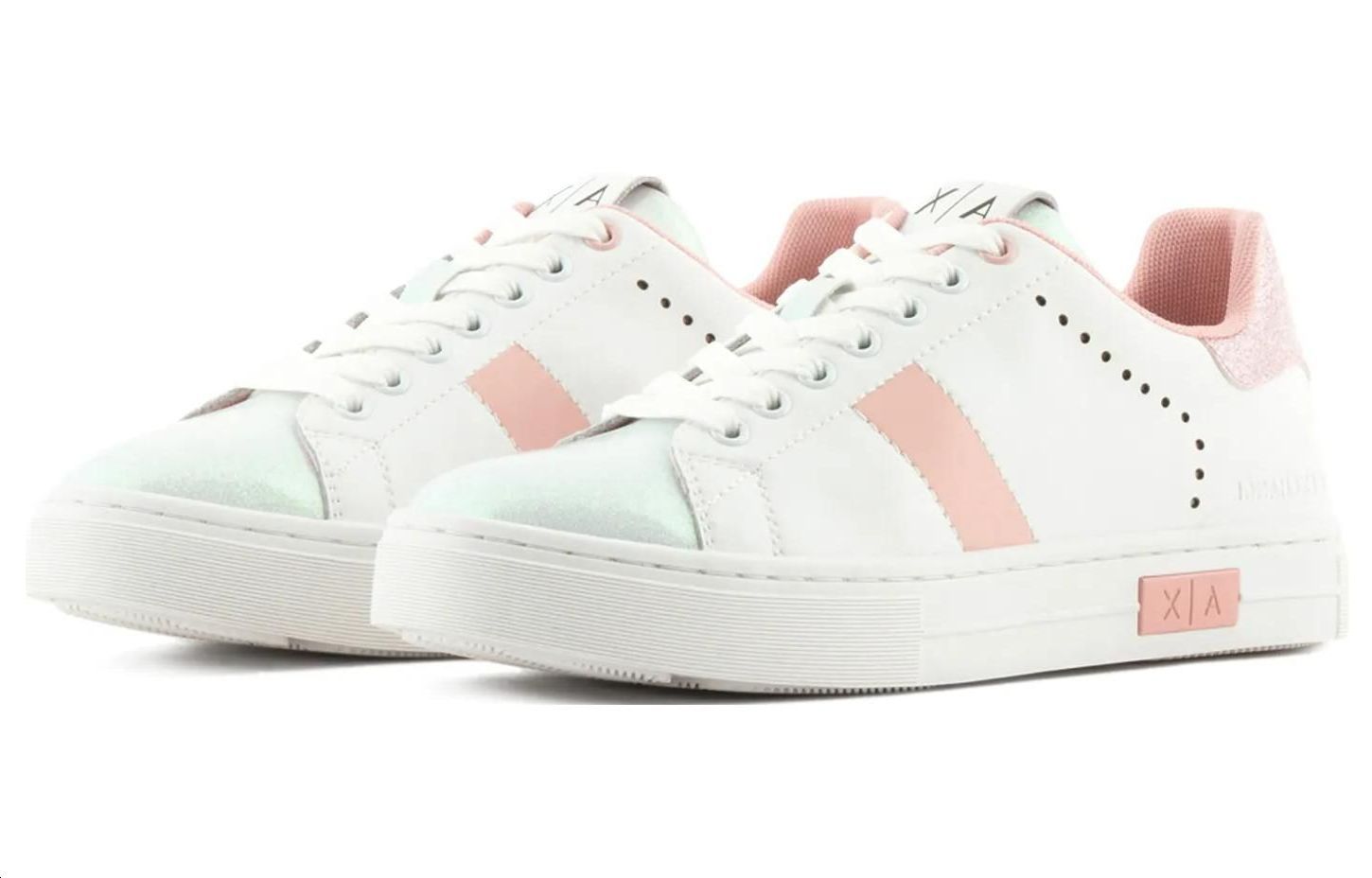 (W) Armani Exchange Low Top Sneaker 'Pink Leather' 圖 4