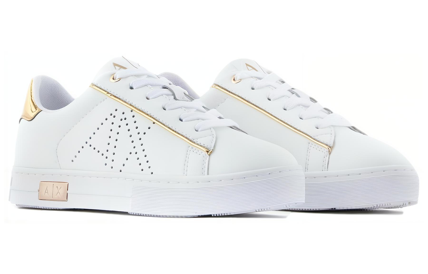 (W) Armani Exchange Low Top Sneaker 'White' 圖 2