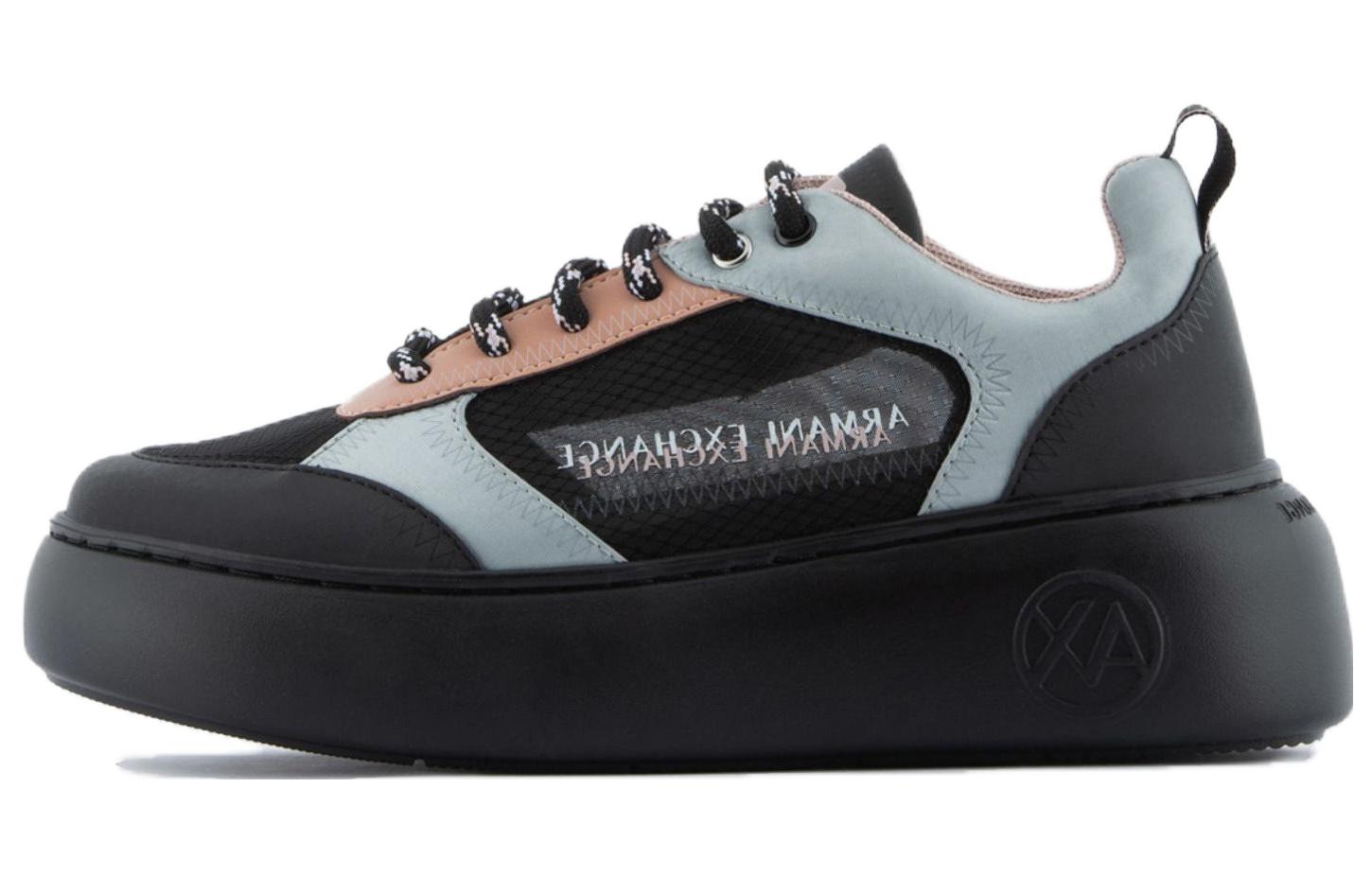 (Women) Armani Exchange Low Top Sneakers 'Black' XDX078XV4131K712