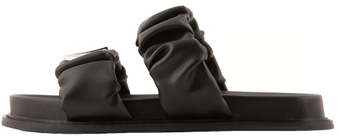 (Women) Armani Exchange Open Toe Flat 'Logo Black' XDP040XV7051N763 (Women) Armani Exchange Open Toe Flat 'Logo Black' XDP040XV7051N763