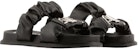(Women) Armani Exchange Open Toe Flat 'Logo Black' XDP040XV7051N763