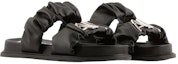 Lookbook (Women) Armani Exchange Open Toe Flat 'Logo Black' XDP040XV7051N763