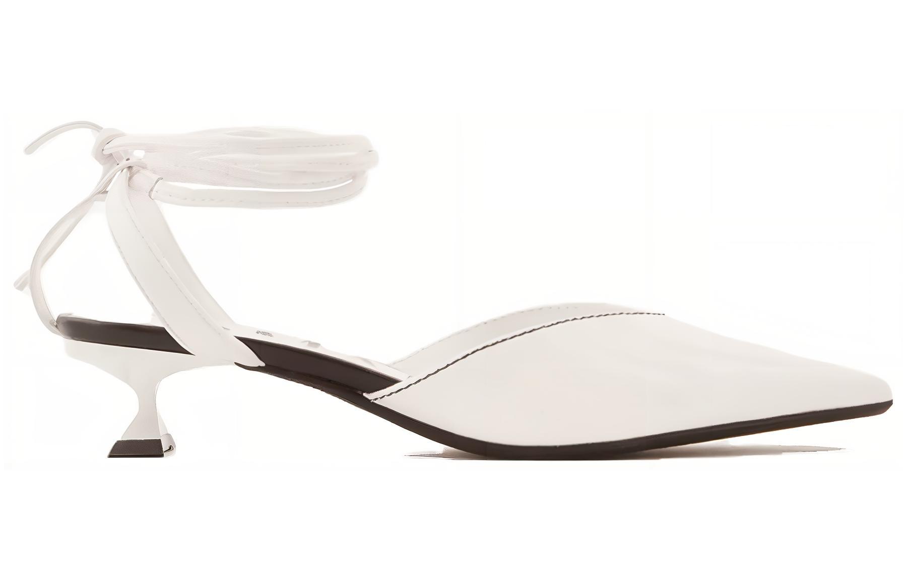 (W) Armani Exchange Polyester 'Stylish Versatile Low-Heel Casual Shoe White' 圖 2