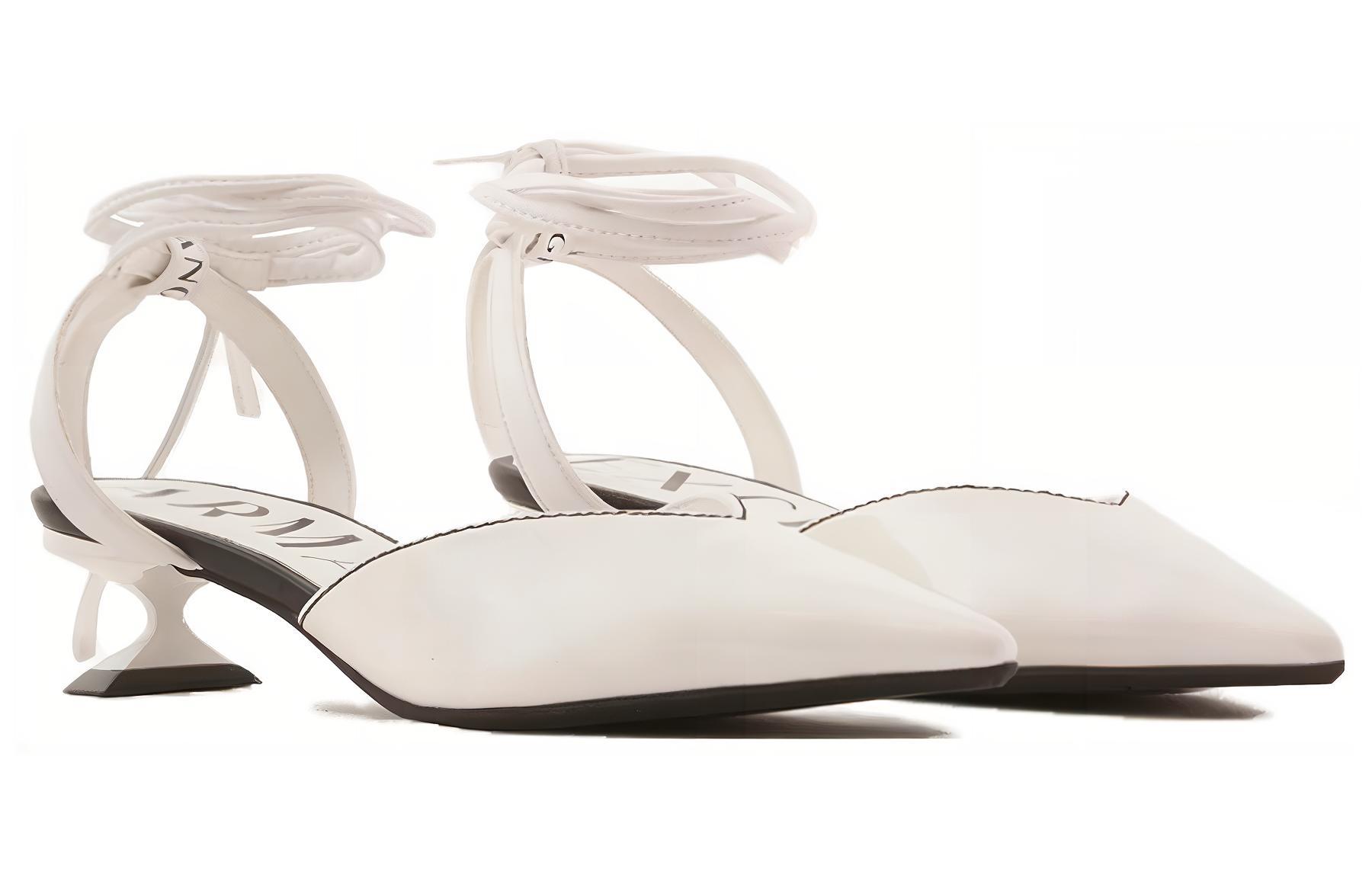 (W) Armani Exchange Polyester 'Stylish Versatile Low-Heel Casual Shoe White' 圖 3