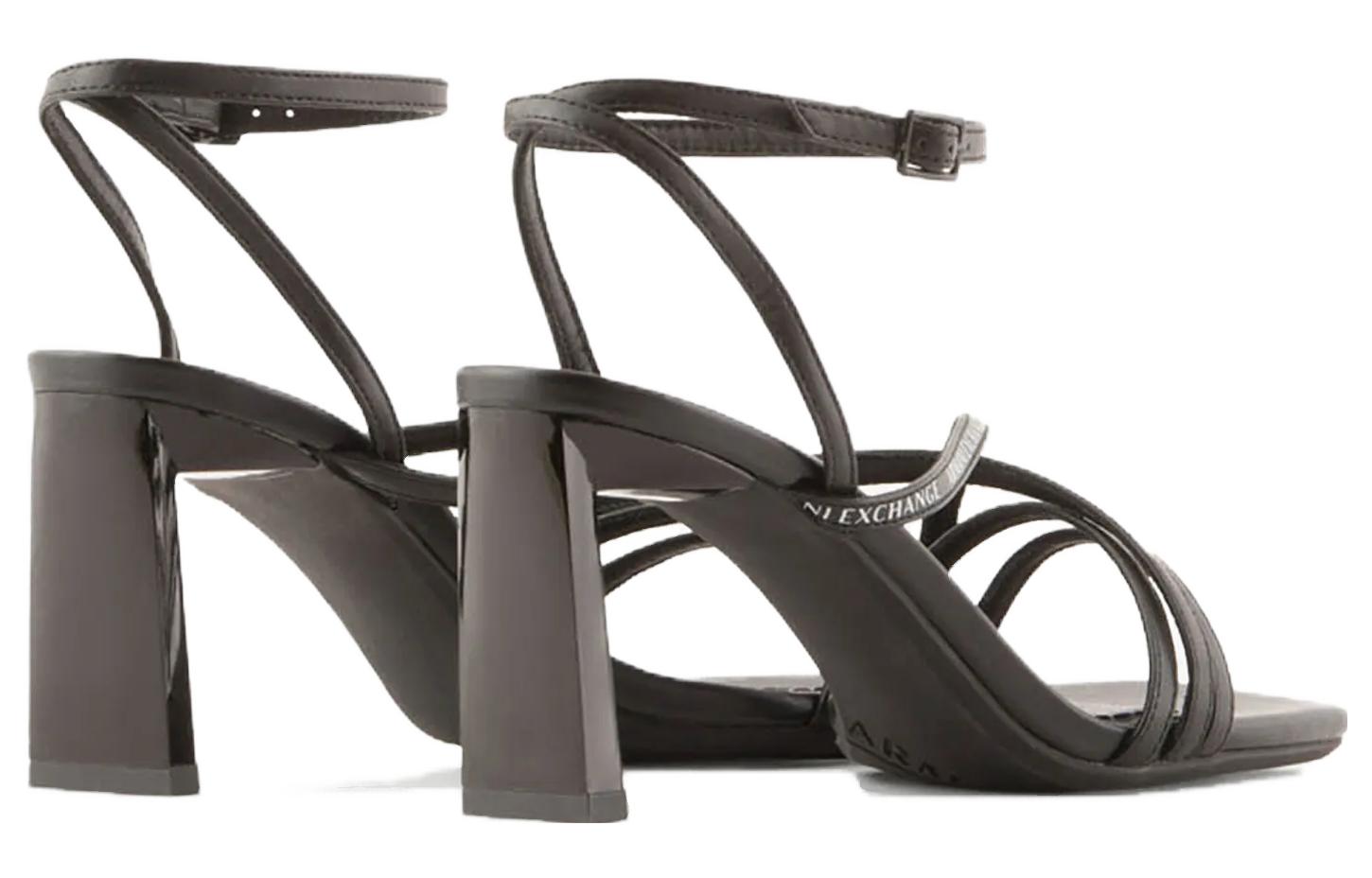 (W) Armani Exchange Polyester CMFT Sandals 'Black' 圖 4