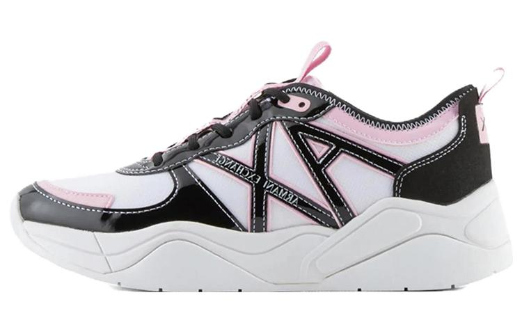 (W) Armani Exchange Polyester Mid-Top 'Classic Versatile Black and White'