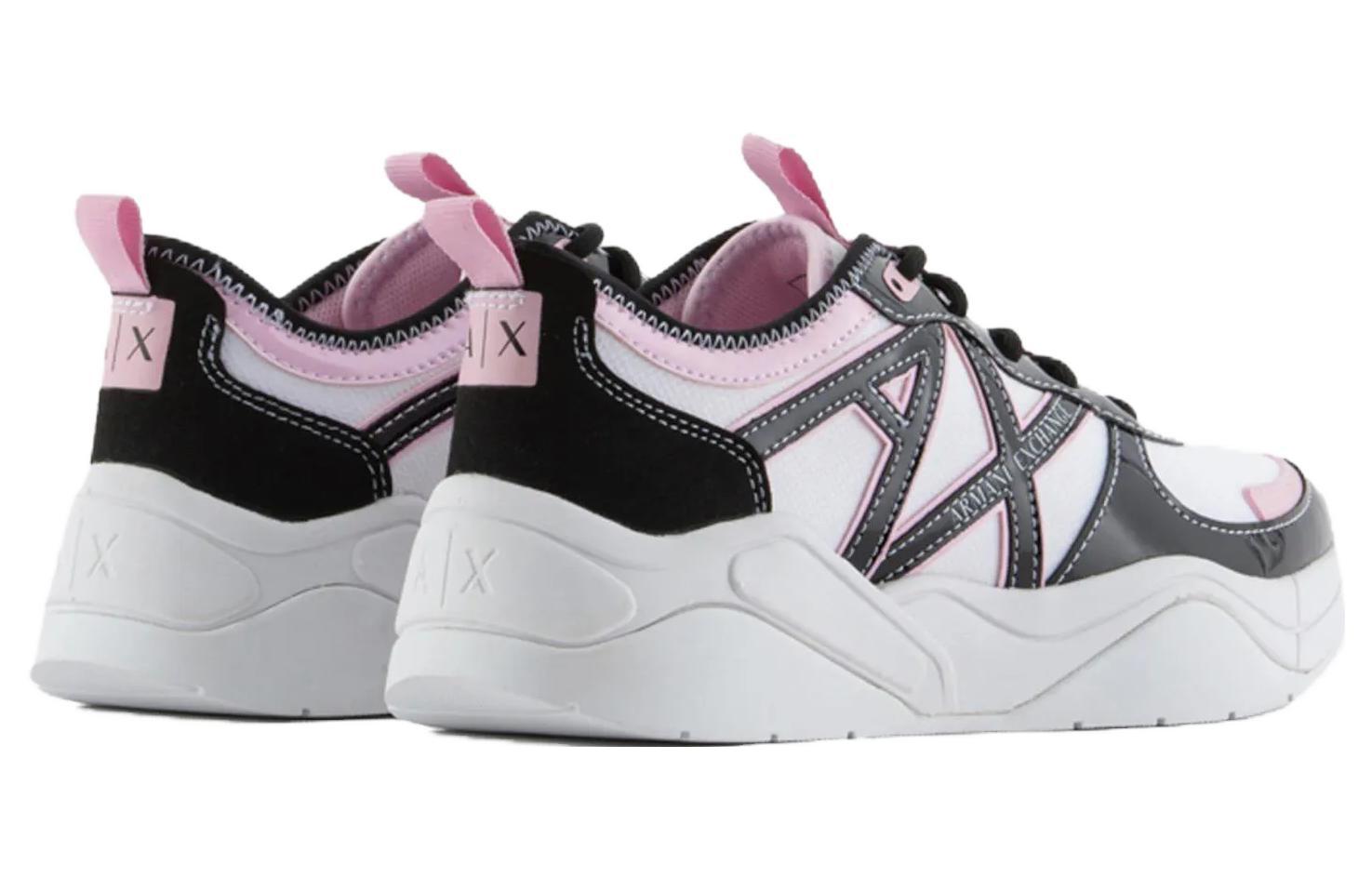 (W) Armani Exchange Polyester Mid-Top 'Classic Versatile Black and White' 圖 4