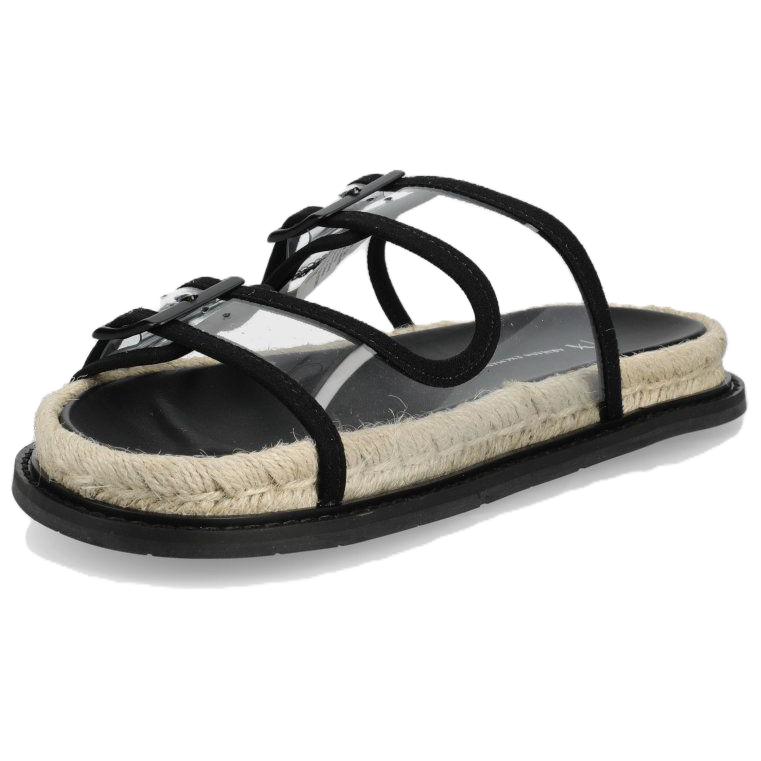 (W) Armani Exchange PVC Round-Toe Open-Slipper 'Black' 圖 4