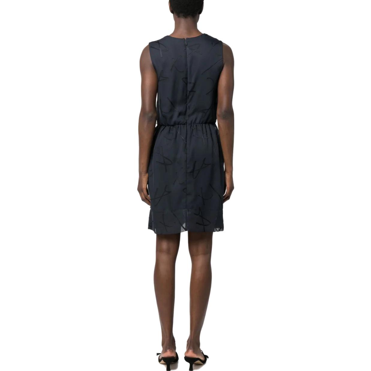 Shop (W) 阿玛尼交流 SS23 海军蓝无袖连衣裙女款 3RYA27-YN2KZ-15CO