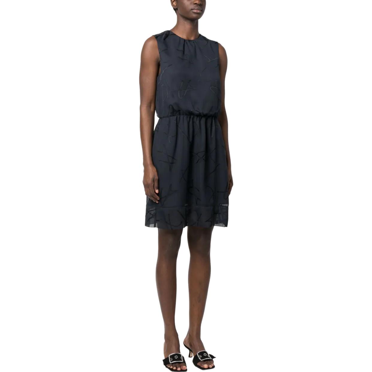 Purchase (W) 阿玛尼交流 SS23 海军蓝无袖连衣裙女款 3RYA27-YN2KZ-15CO