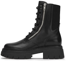 (Women) Ash 'Black Zipper Leather Warm Martin Boots' FW21-M-135697-001 (Women) Ash 'Black Zipper Leather Warm Martin Boots' FW21-M-135697-001