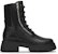 (W) But Martin Kulit Hitam Zip But Kulit Martin untuk Musim Sejuk. FW21-M-135697-001