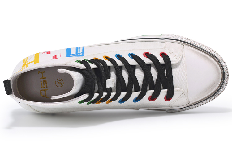 Shop (Women) Ash 'Games Distressed White Canvas' SS20-V-133932-002