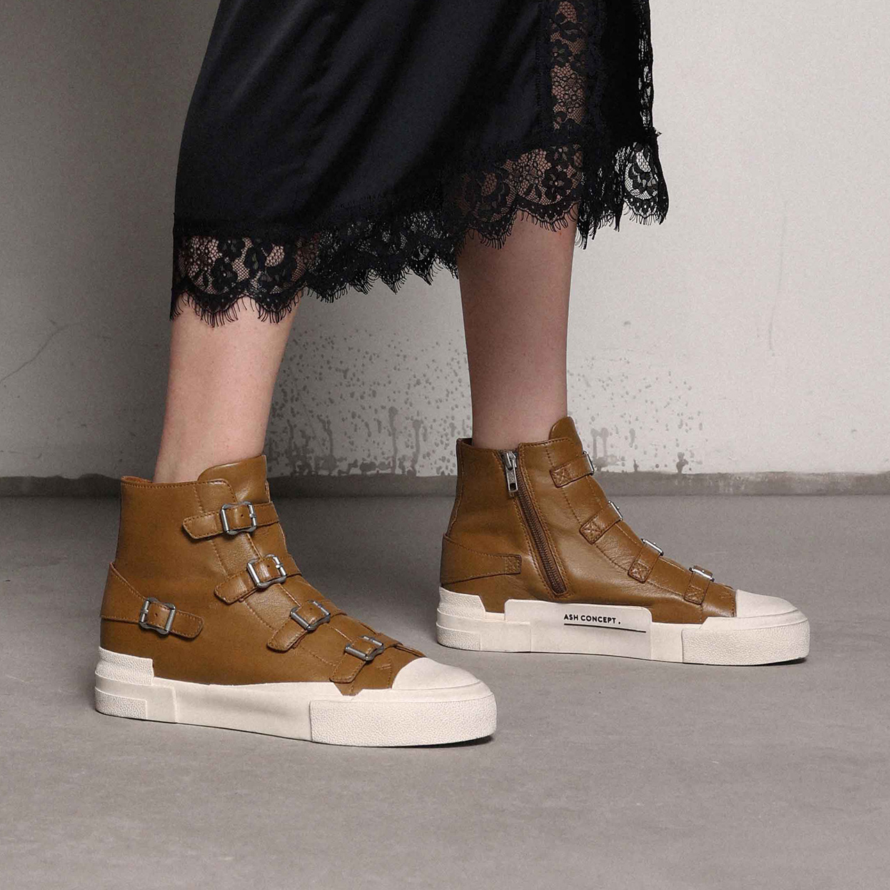 (W) Ash 'Gang High-Top Distressed Brown' 圖 6