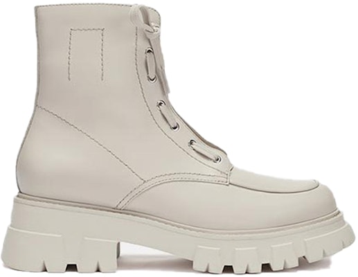 (W) アッシュ Lynch レザーZIPハイ トップブーツ (ベージュ) FW20-M-133975-008 Order (W) アッシュ Lynch レザーZIPハイ トップブーツ (ベージュ) FW20-M-133975-008
