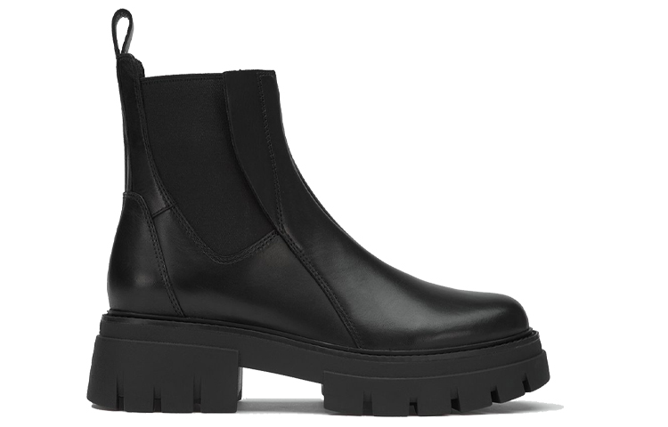 (W) Ash 'Smooth Leather Chunky Sole Chelsea Boot Black' 圖 2