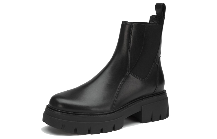 (W) Ash 'Smooth Leather Chunky Sole Chelsea Boot Black' 圖 3