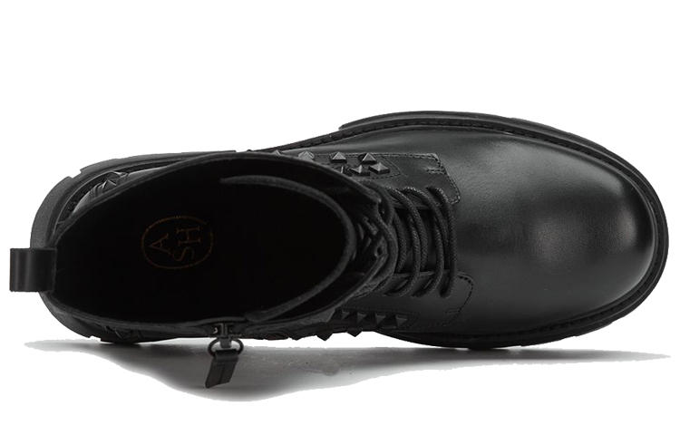 (W) Ash 'Studded Lace-Up Martin Boots Black' 圖 4