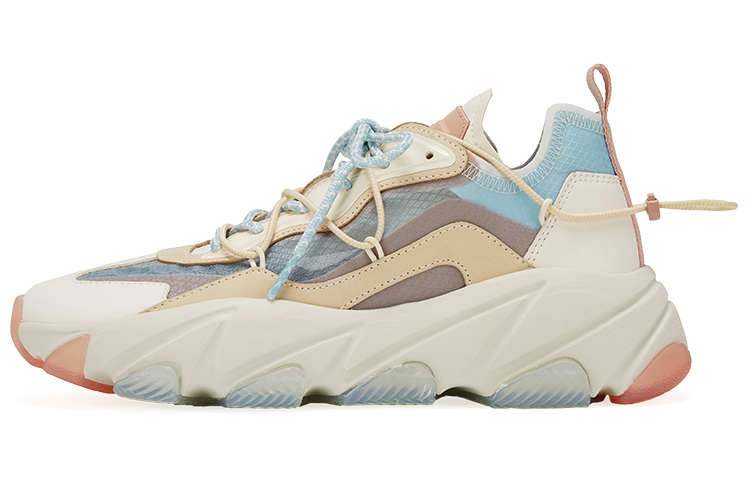 (W) Ash 'White Yellow Blue Color-Block'