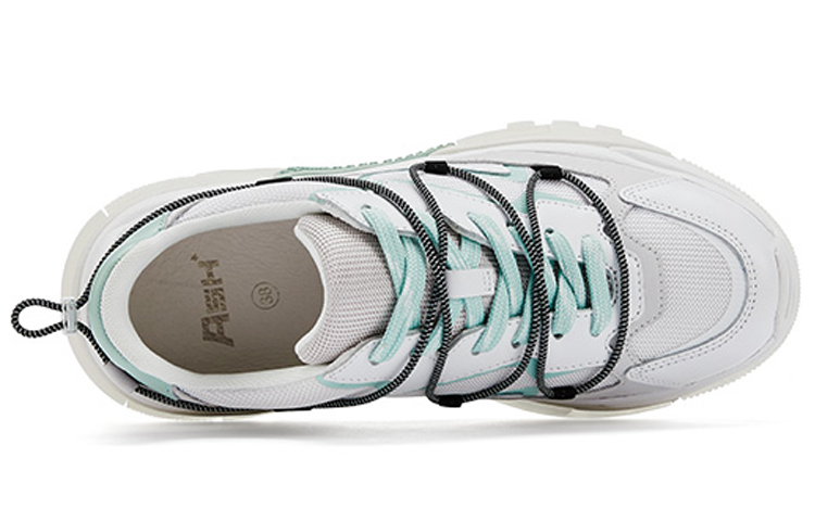 (W) Ash Acey 'Retro Color-Block White Green' 圖 3