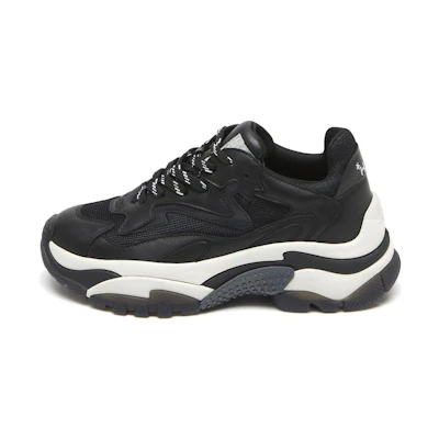 (W) Ash Addict 'Black Leather Patchwork'